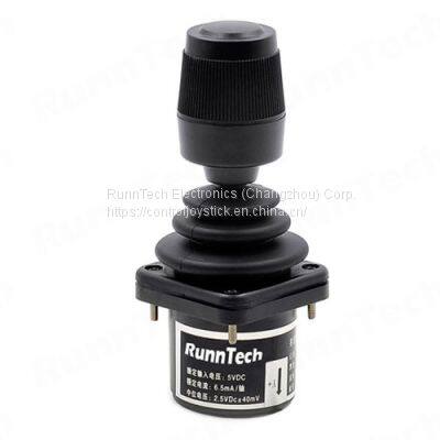 RunnTech 3 Axis Hall Effect Fingertip Joystick with 1 Pushbutton for Ratiometric Output