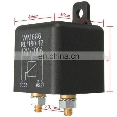 4 Pin 100A 12V Heavy Duty ON OFF Switch Split Charge Starter Relay For Automotive Van Truck Boat photo-4
