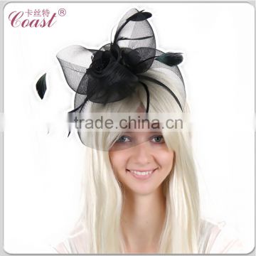 fashion nice big black headband hair accessories craft flower