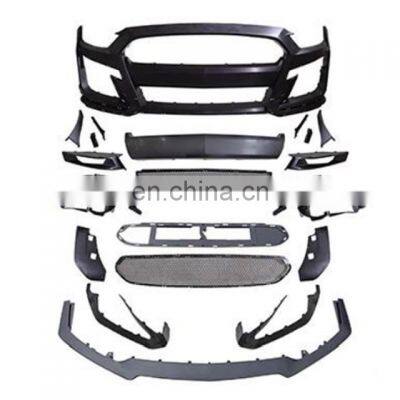 Car Bumpers Accessories Black Plastic Front Bumper For Ford Mustang 2015-2021 GT500