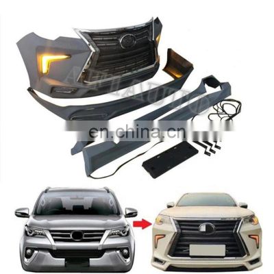 Wholesale Front And Rear Bumper Convert Body Kit For Fortuner 2016 To Lexus Model