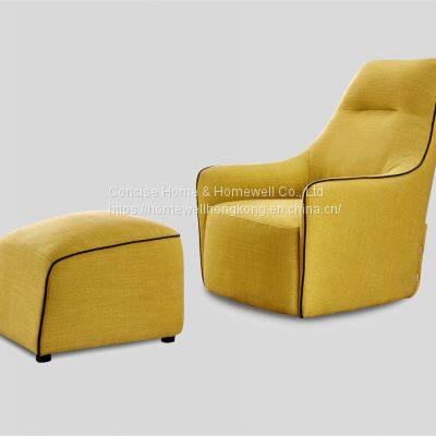 Modern Style Leisure Chair and Footrest Stool LC1505-16+10 Upholstery Chair - Livingroom Furniture photo-2