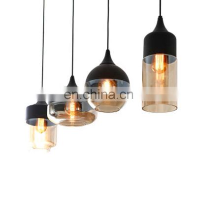 Loft Vintage Glass Pendant Light E27 Hotel Coffee Bar Hanging Light