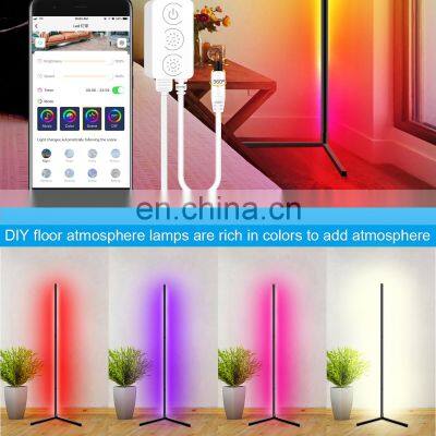 Smart Floor Lamp RGB Corner Floor Lamp Music Sync Color Changing Standing Lamp For Coffee Shop Atmosphere Lighting photo-4