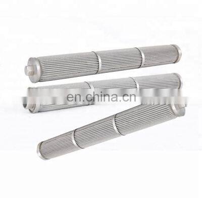 pleated metal fiber filter cartridge,sus316 mesh pleated filter cartridges ,pleated metal mesh filter