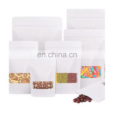 Hot Sales Colorful Food Grade Material Ecological Flat Bottom Kraft Paper Bag