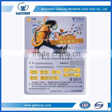 China Manufacturer Top Up Card