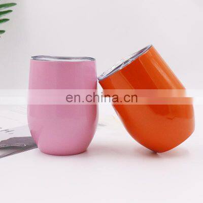 12oz Double Wall Stemless Wine Tumbler Insulated Stainless Steel Wine tumbler cups