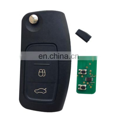 433 MHz 4D63 Chip 3 Buttons Flip Folding Remote Key For Ford Focus Fiesta 2013