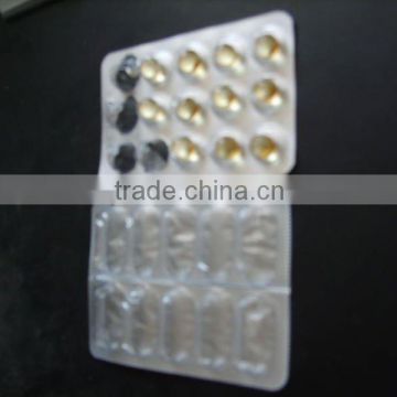 Thermoformed PVC Rigid Clear Film Suppository Pharmaceutical Packing