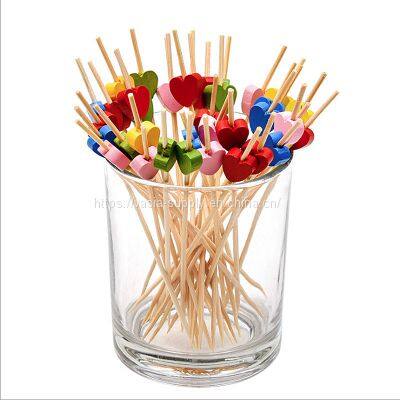 Factory Directly food grade Eco-friendly Bamboo Cocktail Picks Skewers Food Picks