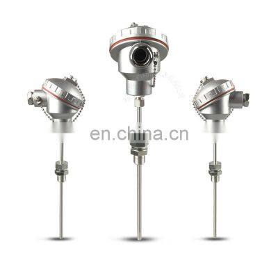 High Accuracy Armored Platinum Thermal Resistor  PT100 Armoured Temperature Sensor Probe Transmitter  L = 400mm