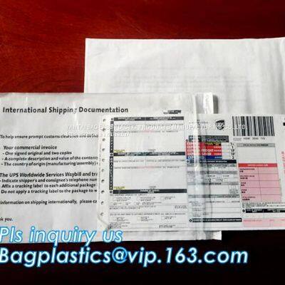 Self-Seal Security Document Packing List, UPS TNT Express Invoice Packing List Envelope, Enclosed Envelope/ Waybill Bag photo-3