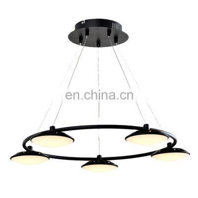 HUAYI European Design Contemporary Restaurant Dining Room Metal LED Pendant Light