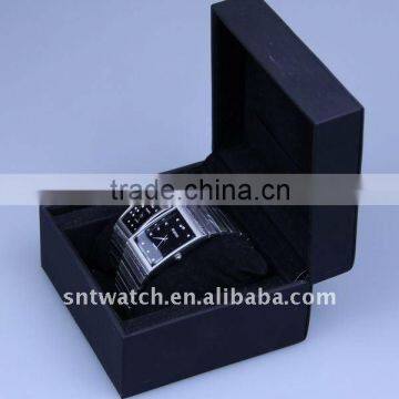 high qualtity leather watch box, for couple watch/single watch