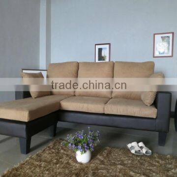 Hot Sell Promotion Fabric & Leather Corner Sofa Furniture                        
                                                Quality Choice