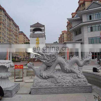 Factory Supply large stone sculptures sale Sandstone Animal stone statue dragon sculpture