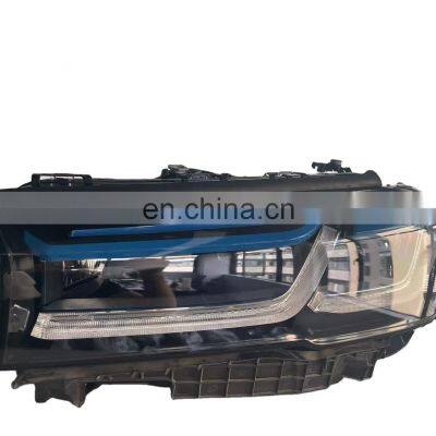 Upgrade to the latest full led Blue eyebrow headlamp headlight front light lamp for BMW 5 series G30 G38  head light 2018-2020