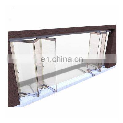 frameless folding glass hardware stacking doors exterior bifold doors