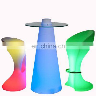 light up tall bar table led light bar cocktail furniture tables and chairs led glow waterproof bar table