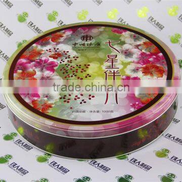 Round Metal Can Cake Tin Box