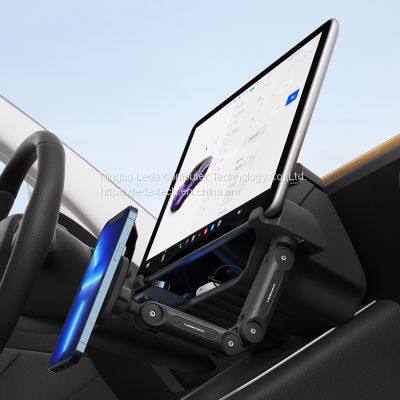 New design Tesla Model 3/Y magnetic wireless charging Autotelefonhalter dashboard mobile phone holder for car universal