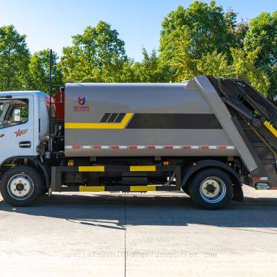 The fourth generation D7 compressed garbage truck is a powerful help for garbage disposal