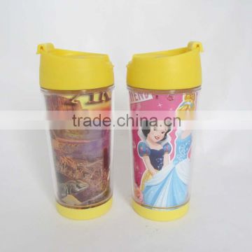 Personalized plastic kids mugs kids drinking cup thermos mug