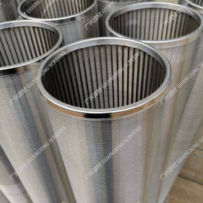 Stainless Steel Wire Wrapped Screen Wedge Wire Screen Casing Pipe