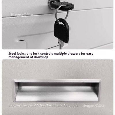 China Supplier Hengna Durable Steel Blueprint Filing Cabinet With Locking System – Perfect for Storing Architectural and Engineering Drawings photo-5