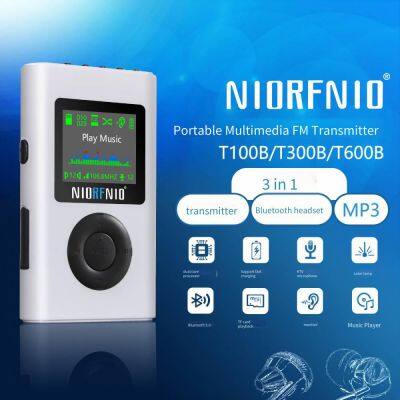 Nio-t300b Handheld Portable Multimedia fm Transmitter, Monitor, Bluetooth Microphone: a Three-in-one Device for Square Dancing and Tour Guide Teaching