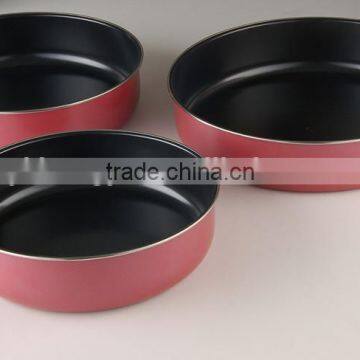 3 pcs non- stick round cake mould