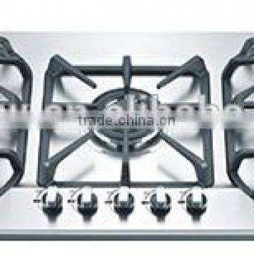 good design five burner stainless steel gas hob