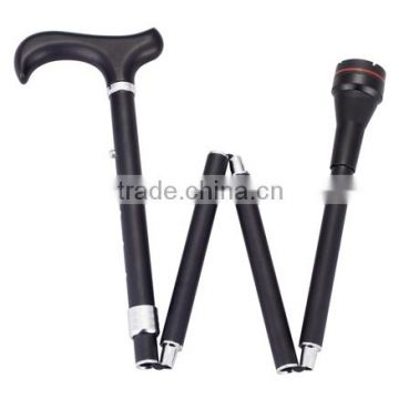 Aluminum foldable and height outdoor walking cane