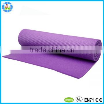 single color cheapest pvc yoga mat with embossed logo