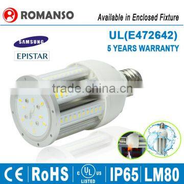 5 Years Warranty Outdoor IP65 277V 12W-75W UL E39 LED Corn Light Bulb