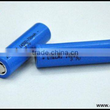 Rechargeable 3.7V ICR14500 Li-ion Battery