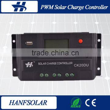 Ce Rohs PWM Mode 20A 12v 24v solar charge controller