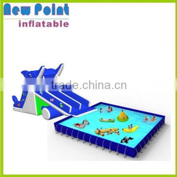 inflatable water park for adult playing in the sea,water park water slides