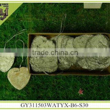 2014 birch bark heart home decor