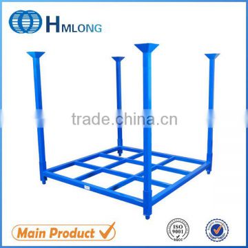 Warehouse steel foldable stackable racks for tyre sotrage