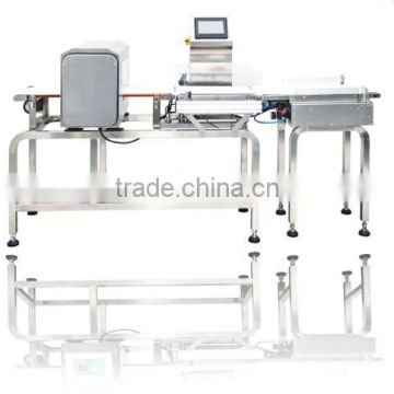 Combined Check Weigher and Metal Detector machine for food,checkweigher and metal detector