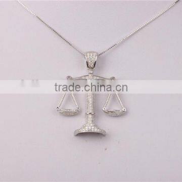 2015 Hot Sales Cross Libra Pendant Necklace 925 Silver photo-3