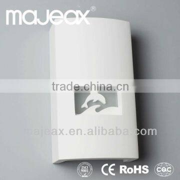 White Gypsum Plaster European Antique Marble Wall Lamps