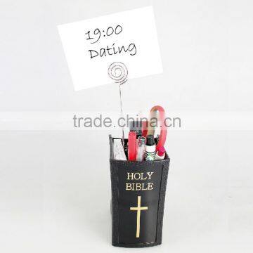 Factory Custom Plastic Pen Holder With Memo Paper, Plastic Clip Pen Holder photo-6