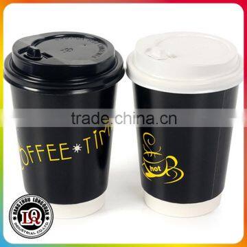 12oz Double Wall Paper Coffee Cup With Lid