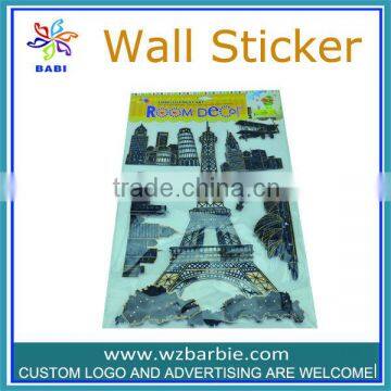 3d Eiffel Tower toy wallpapers sticker for decoration