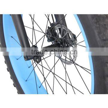 2016 Popular New Blue Painting Carbon Fat Bike Complete Fatbike Carbon Bikes 26x4.0 Tire Shima XT M8000 Groupset photo-6