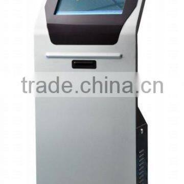 19" queue management system kiosk with touch screen