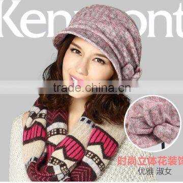 french knit beret winter lady hat 2014 china